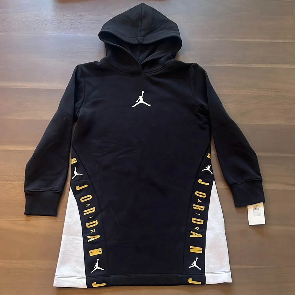 Jordan hoodie dress  NWT girls size M 10-12
